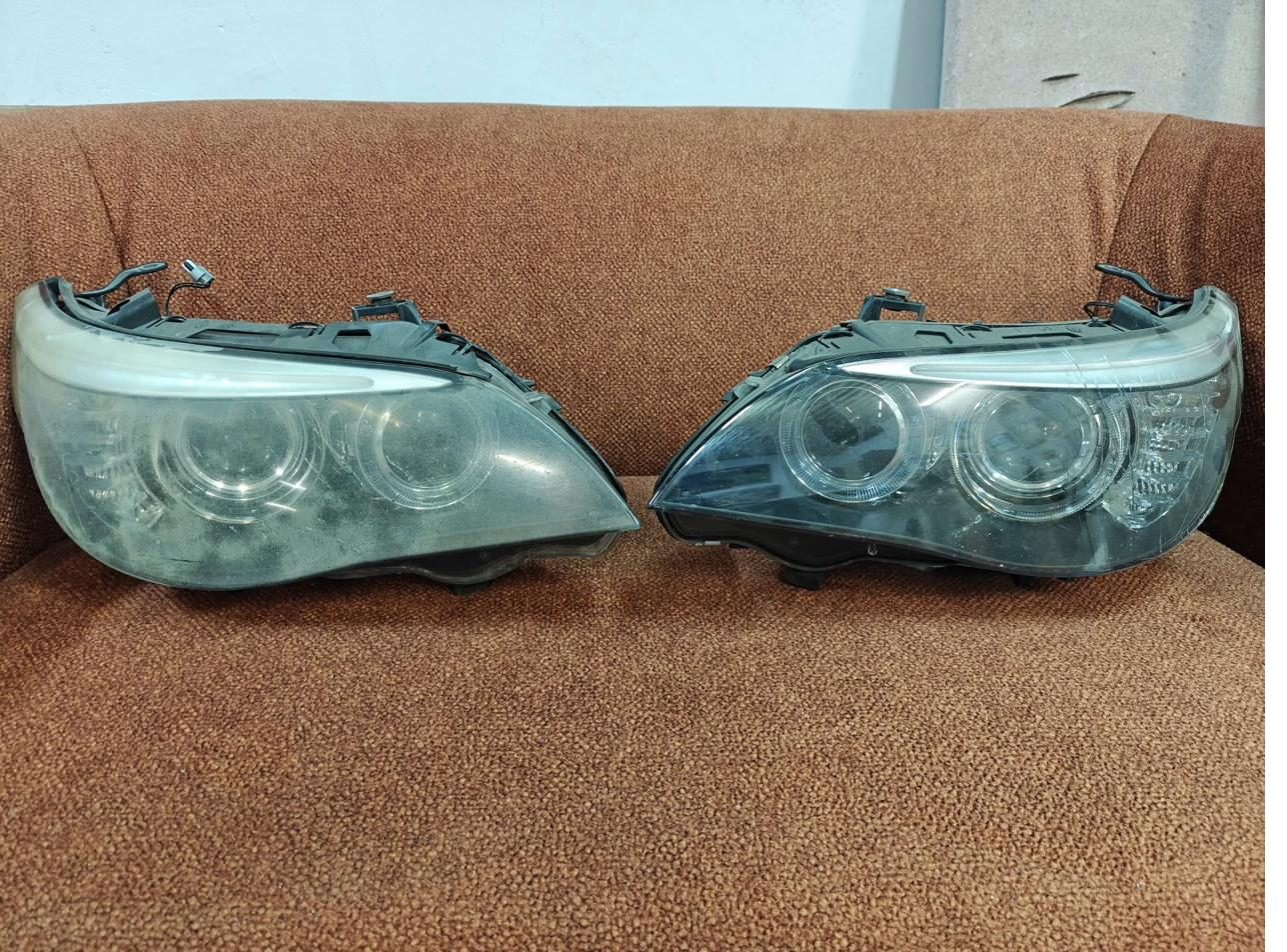 Reflektory BMW E60 — porównanie klosza przed i po renowacji
